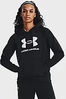 Жіноче чорне худі UA Rival Fleece Big Logo Hdy Under Armour ,S,  1379501-001