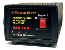 Зарядний пристрій для акумулятора 15A, 24V, 25-260Ah, 160-245V, 5A-15A, MF, WET, AGM