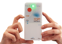 Портативний одноразовий прилад для вакуумної терапії ран та 5 наборів для перев'язки Topivac (ТA100)