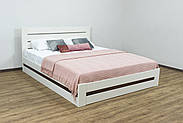 Ліжко дерев'яне двоспальне букове Лотос з підйомним механізмом., фото 6
