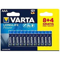 Батарейка Varta Alkaline High Energy 04903121472 ААА, блистер (8+4шт)