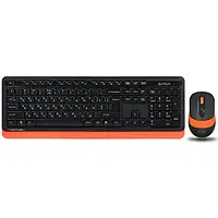 Комплект клавиатура и мышь A4Tech Fstyler FG1010 Black Orange (беспроводной)