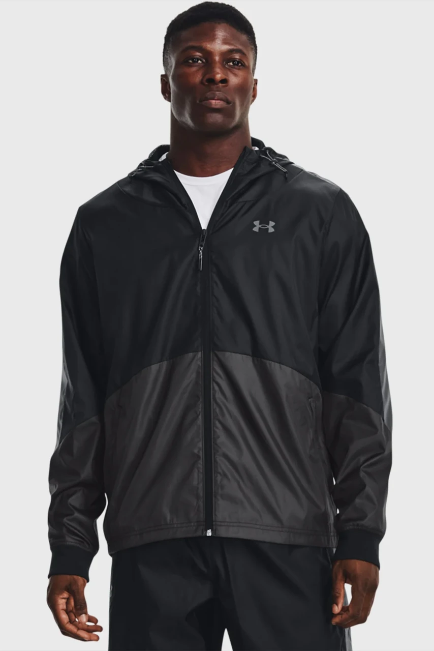 Чоловіча чорна вітровка UA Legacy Windbreaker Under Armour 1373821-001