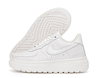 Кросівки жіночі зимові Nike Air Force 1 Luxe GORE-TEX білі, Найк Аір Форс всередині термо. код KD-14467