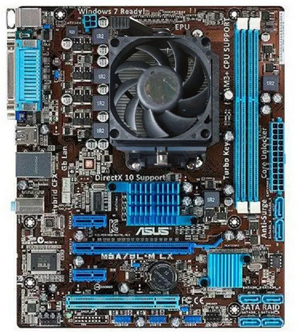 ПОТУЖНИЙ ІГРОВИЙ 6 ЯДЕРНИЙ Комплект AMD на DDR3-ПРОЦ AMD sAM3+ FX-6300 (6 ЯДЕР по 3.5 Ghz)+ Плата ASUS M5A78L