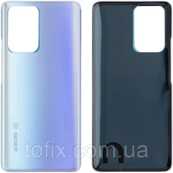 Задня панель корпусу (кришка акумулятора) Xiaomi 11T/11T Pro зі склом камери, оригінал, Синій