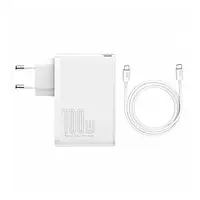 Сетевое зарядное устройство для телефона Baseus GaN2 Pro Quick Charger White (CCGAN2P-L02) 100W