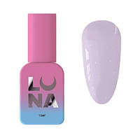 Рідкий гель Luna Light Acrygel для моделювання 28 бузковий з блискітками. 13 мл