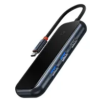USB-хаб Baseus AcmeJoy 5-Port Type-C Dark Gray (WKJZ010213)