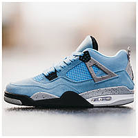 Мужские / женские кроссовки Nike Air Jordan 4 Retro SE University Blue Tech Grey White, найк аир джордан 4