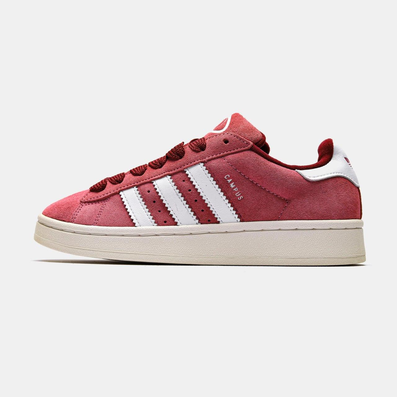 Womens red sales adidas campus