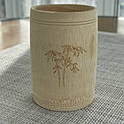 Бамбукова чашка 9х6см, класична натуральний бамбук ручна робота, фото 6