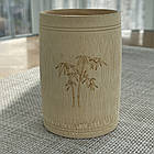 Бамбукова чашка 9х6см, класична натуральний бамбук ручна робота, фото 3