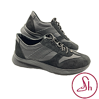 Кросівки чоловічі шкіряні чорного кольору “Style Shoes”, фото 3