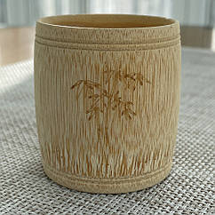 Бамбукова чашка 5.5х5см, класична натуральний бамбук ручна робота