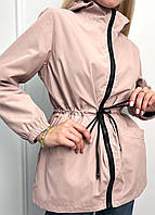 Женская удлиненная ветровка на подкладке "Lexy" оптом | Норма и батал