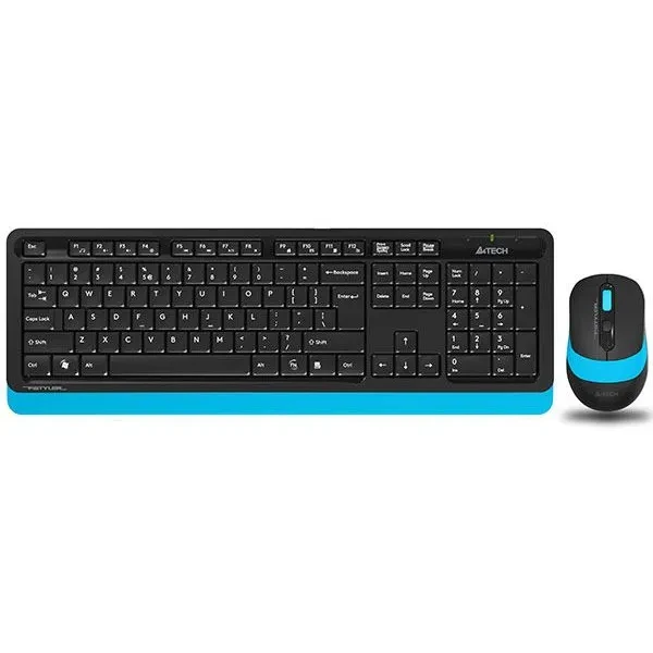 Комплект клавіатура та миша A4Tech FG1010 Black Blue (бездротовий)