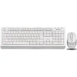 Комплект клавіатура та миша A4Tech FG1010 Gray White (бездротовий)