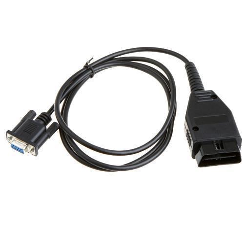 Перехідник з RS232 DB9 COM мама на OBD2 16pin тато, довжина 140 см, для автосканерів