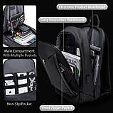Рюкзак Arctic Hunter B00443 для ноутбука до 15.6 дюймів (Чорний), фото 3