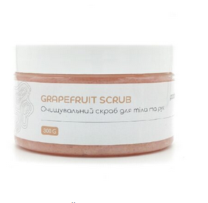 Очищувальний скраб для рук та тіла «Grapefruit scrub» Podoestet, 300 гр