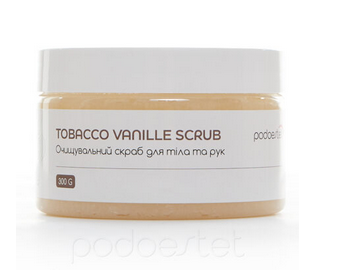 Очищувальний скраб «Tobacco vanilla scrub» Podoestet, 300 гр, фото 1