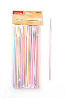 Трубочки пластикові 21 см Empire різнобарвні 100 шт.