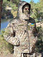 Зимняя тактическая форма ВСУ пиксель, мужские военные теплые тактические брюки и куртка-бушлат пиксель