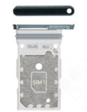 Тримач (лоток) Sim-карти для Samsung S901B Galaxy S22 5G/S906B, зелений, на дві Sim-карти