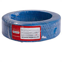 Провод монолитный 1.0mm2 (18AWG/D1.13мм, медь, PVC), синий