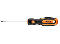 Отвертка Neo Tools 04-171 плоский шлиц 3x75 мм/CrV/Slotted