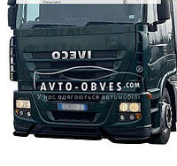 Защита бампера Iveco Stralis - цвет: черный - без диодов