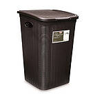 Кошик для білизни Stefanplast Elegance темно-коричневий 38x37x54,5см 50л (30052)
