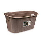 Кошик для білизни Stefanplast Elegance сіро-коричневий 58х38х29,5см 35л (PRO175/2)