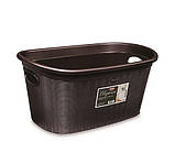 Кошик для білизни Stefanplast Elegance коричневий 58х38х29,5см 35л (PRO175/3)
