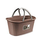 Кошик для білизни Stefanplast Elegance коричневий 58х38х29,5см 35л (PRO176/3)