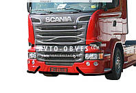 Защита бампера Scania R - цвет: черный - без диодов