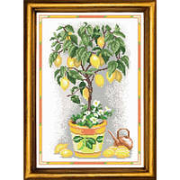 Лимонное деревце Канва с нанесенным рисунком Чарівниця S-26