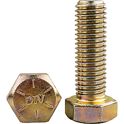 Болт дюймовий 1"-8x5" (127 мм) UNC Gr8 (10.9) ASME B 18.2.1 HHCB/HCS ПР жовтий цинк