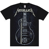 Футболка Full print Metallica (James Hetfield guitar ESP Iron Cross) (black t-shirt) (EU-P), Размер M