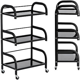 Візок косметологічний маніпуляційний на 3 полиці