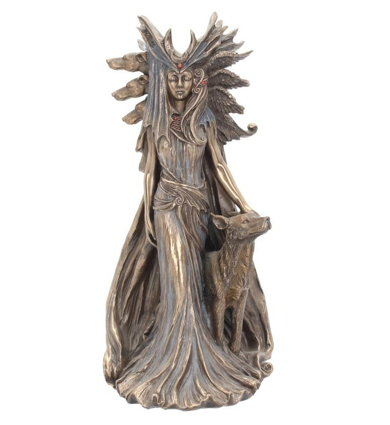 Статуетка Veronese Геката з собаками богиня магії та чаклунства 25 см 77855A4 вівтарна фігурка веронезе VE