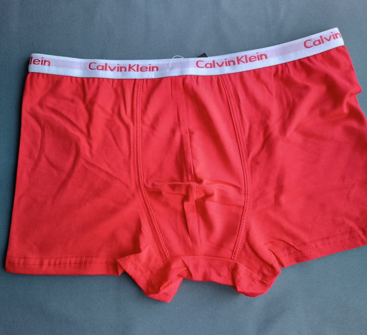 Модні червоні чоловічі труси боксери Calvin Klein, фото 1