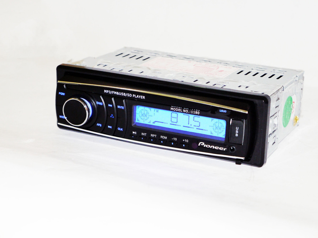 Автомагнітола 1180 знімна панель — Usb+Sd+Fm+Aux+ пульт