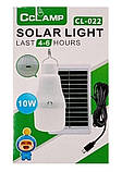 Кемпінгова LED-лампа із сонячною панеллю CCLAMP CL-022 акумуляторний світильник підвісний з гачком, фото 4