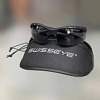 Очки баллистические Swiss Eye Attac, цвет – Черный, с комплектом линз и чехлом, сертифицированы (40391)