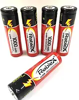 Аккумулятор Rablex 1000mAh 18650 3.7V Красный ( Опт )