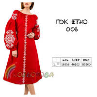 Заготовка для женского платья для вышивки ТМ КОЛЬОРОВА ПЖ-ЕТНО-008