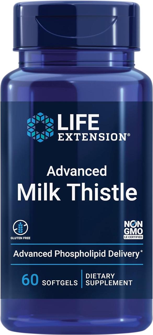 Life Extension Advanced Milk Thistle / Розторопша для здоров'я печінки 60 гель капсул