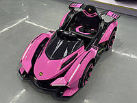 Детский электромобиль Lamborghini розовый на аккумуляторе
